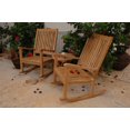 thumbnail image 3 of Anderson Teak Bahama Wooden 3 Piece Rocking Patio Conversation Set, 3 of 3