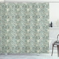 thumbnail image 1 of Ambesonne Hipster Shower Curtain, Hipster Summer Mood, 69"Wx84"L, Pale Almond Green Cream, 1 of 3