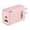 Pink, variant on Travel Charger Adapter, US Type Plug for Smart Phones, Tablets, Computer Mice, Earphones & Electronic Devices