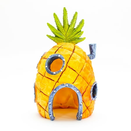 UPC: 0030172045790 | Penn-Plax SpongeBob SquarePants Aquarium Ornament – SpongeBob’s Pineapple House – Medium