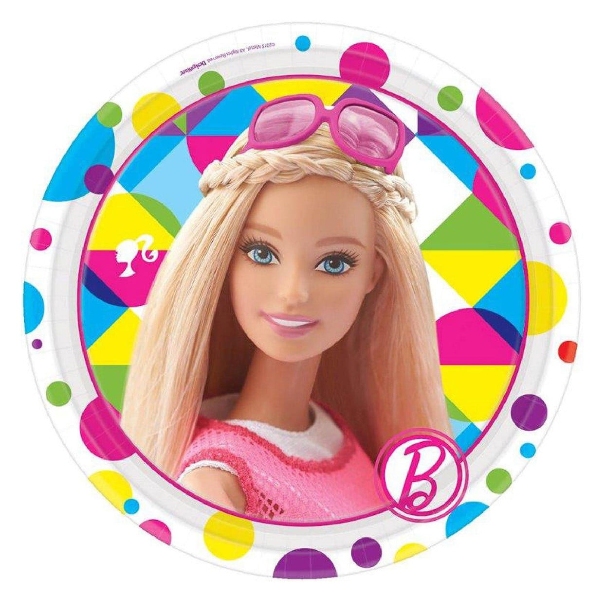 barbie paper plates