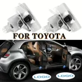 thumbnail image 2 of Proyector de logotipo de luz LED HD para puerta de coche para Toyota, Crown, Verso, Avensis, Corolla, Sienna, accesorios para automóviles y herramientas, 2 of 4