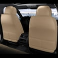 thumbnail image 3 of Maidao Car Seat Covers Leather Set for BYD for E6 2009-Present 5 Seats Compatible Airbag Waterproof Front Rear Cushion Protector with Headrest Beige, 3 of 6