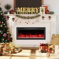 thumbnail image 2 of Costway 42" Smart WiFi Electric Fireplace Work with Alexa & Google Assistant & Recessed, 2 of 10