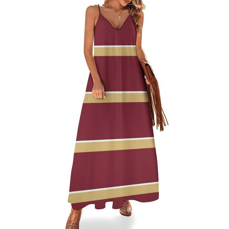 garnet and gold maxi dress 2025 Dress luxuryes evening clothing Women's Sleeveless Banded White and Gold  Garnet
