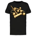 thumbnail image 1 of Gilded Croquet Graphic T-Shirt Men -Image by Shutterstock, Male Medium, 1 of 2