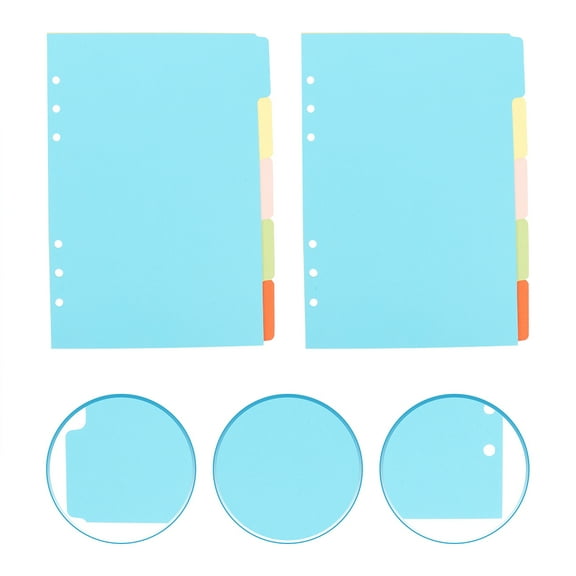 Masteelf  10 Pcs Index Page Divider Subject Dividers Binder with Tabs Separators