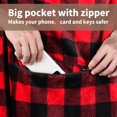 thumbnail image 4 of Tirrinia Wearable Blanket for Women and Men,Travel Blanket with Front Pocket for Camp Airplane Office,Wife Birthday Gift Ideas, 4 of 7