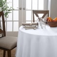 thumbnail image 2 of Home Details Chic & Rustic 70" Round Polyester Tablecloth in White, 2 of 6
