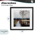 thumbnail image 4 of Stupell Industries Transitional Birch Creek River Black Framed Print Under Glass, 13 x 13, by Kim Curinga, 4 of 8