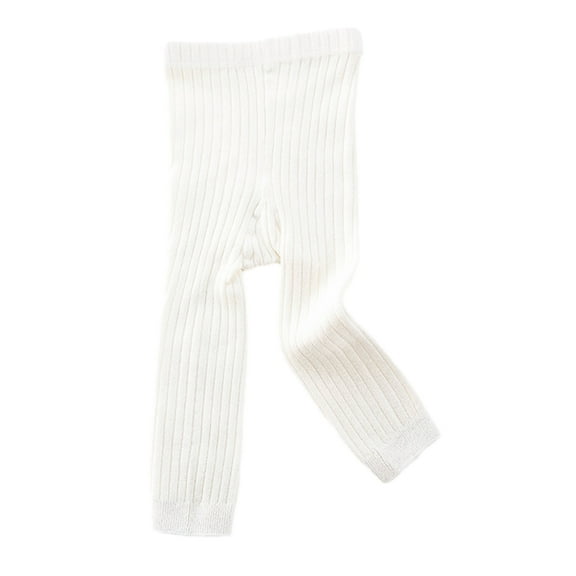 MXIEZI Newborn Baby Girls Cotton Tights Knit Nine Bottoming Pants Stretch Leggings Thick Kids Girls Fall Capris for 0-6 Years Old