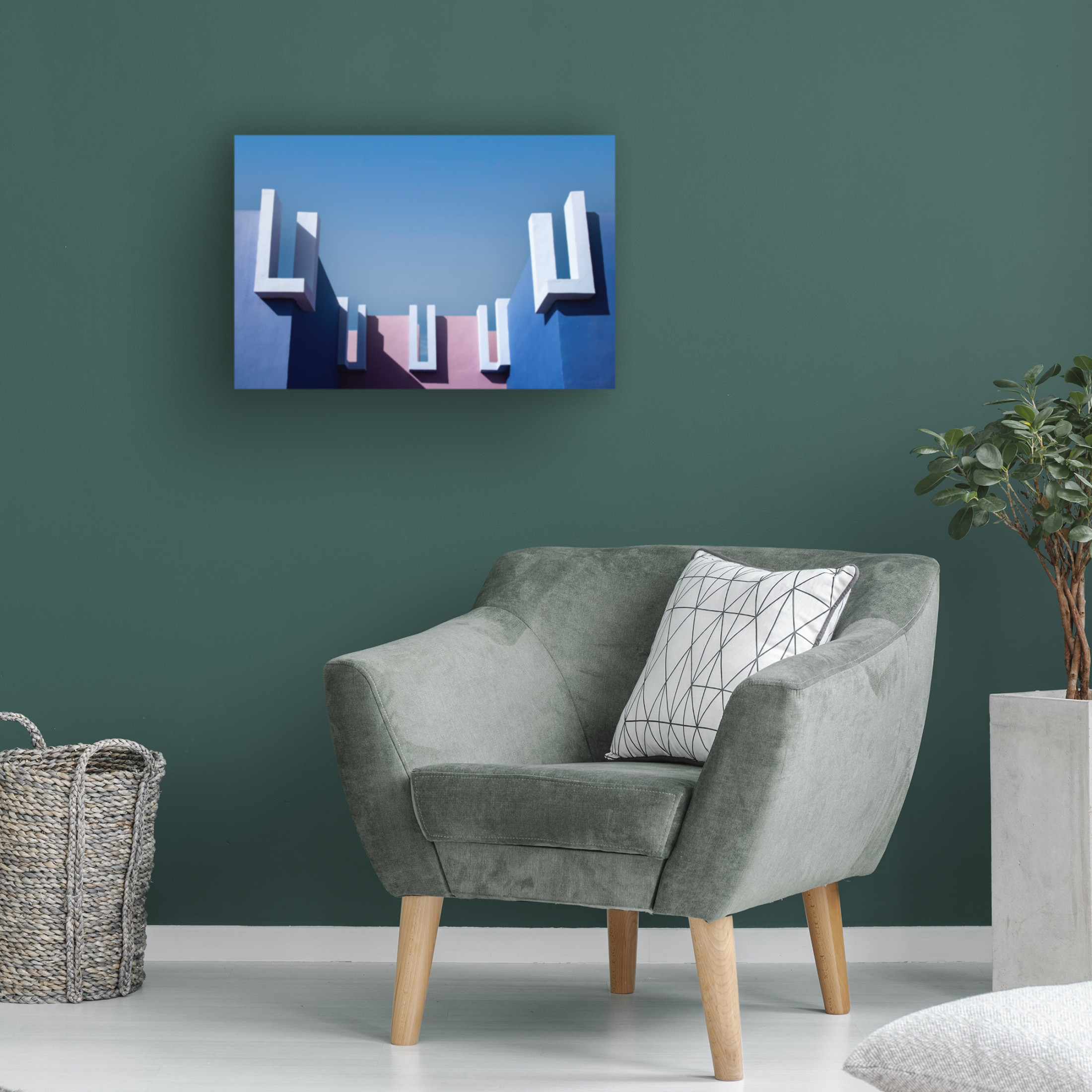 Trademark Fine Art Linda Wride Muralla Roja 5 Canvas Wall Art