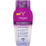 Vagisil Itch Protect+ Crme Daily Intimate Vaginal Feminine Wash, 8 oz
