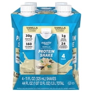 Equate High Performance Protein Shake, Vanilla, 30g Protein, 11 fl oz, 4 Count