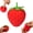 (Strawberry), variant on Dragon Fruit Squishy, Realistic Dragon Fruit Ball Relieve Stress and Anxiety, Party Favor Slow Rise Pressure Release