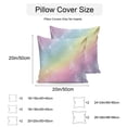 thumbnail image 2 of Waterproof Throw Pillow Covers Set of 2, 26x26 Inch Abstract Rainbow Decorative Pillowcases Outdoor Pillow Slip Cushion Covers Set for Couch Tent Fantasy Ombre Moden Art, 2 of 8