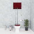 thumbnail image 2 of Antique Cherry Color Wooden High Tank Pull Chain Toilet White Elongated Toilet Bowl Anti-Stain Reno-Gloss Finish Renovators Supply, 2 of 11