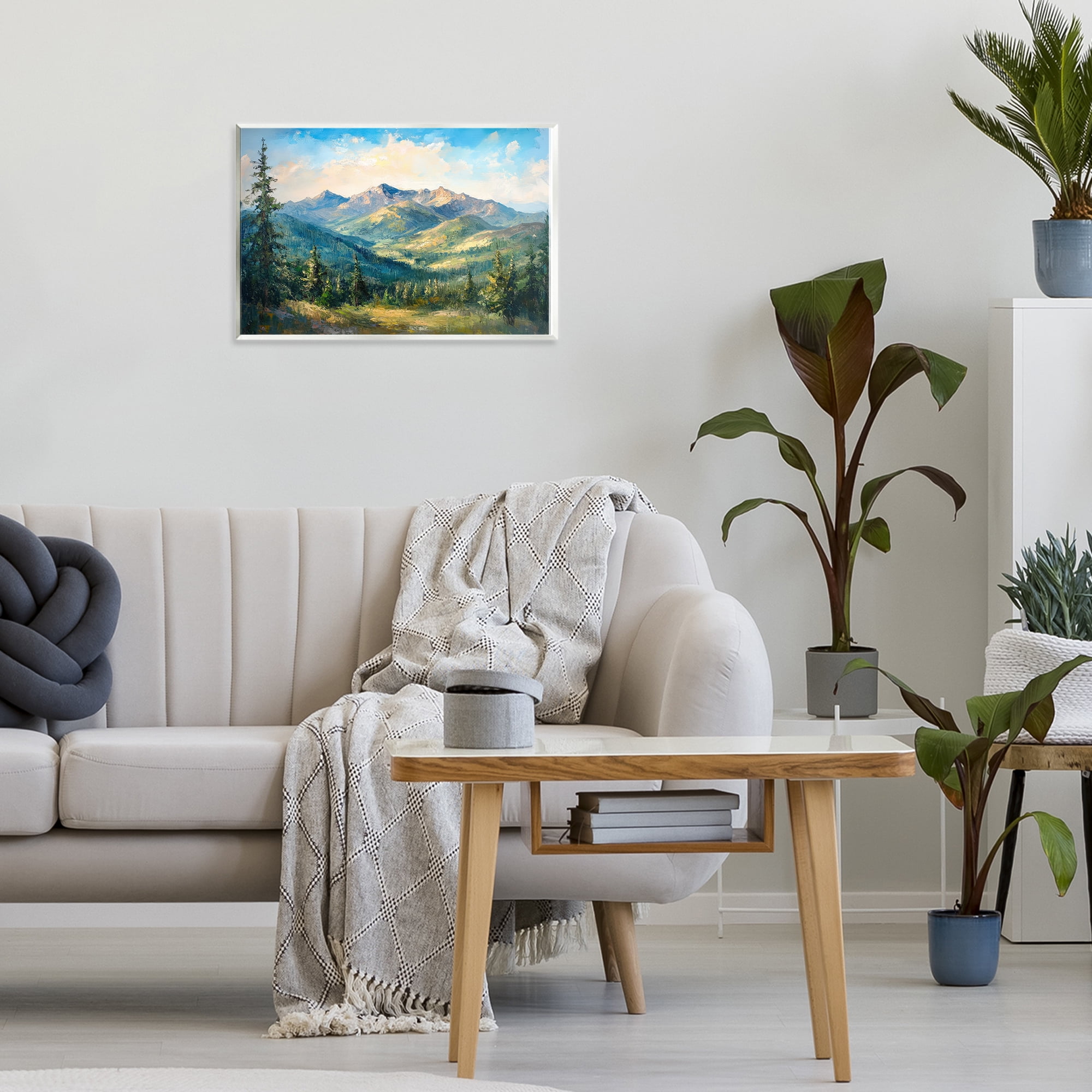 Stupell Industries Valley In The Mountains Wall Plaque Art, design by Petal Prints Design