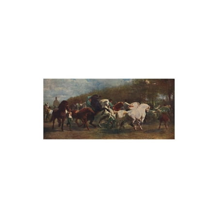 1855 Art - 'The Horse Fair', 1855, (c1915) Print Wall Art By Rosa Bonheur