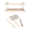 thumbnail image 1 of Rongfmy Wooden Book Press Flat Paper Press Machine for Labels Cardboard Scrapbooking Two Layer Set, 1 of 9