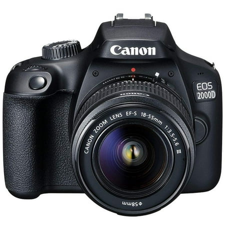 Canon EOS 2000D 24.1MP Wi-Fi Digital SLR Camera with Canon EF-S 18-55mm III f/3.5-5.6 Camera Lens