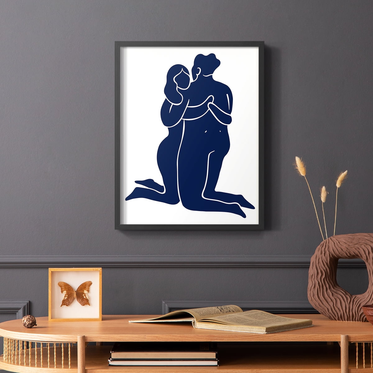 Matisse CIV Framed Print in Black Solid Wood 16 x 20 Framed Print