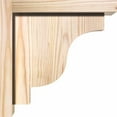 thumbnail image 3 of 5 1/2"W x 10"D x 10"H Newport Smooth Corbel w/Backplate, Douglas Fir, 3 of 9