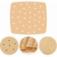 thumbnail image 2 of 200 Pieces 8.5" Air Fryer Parchment Liners Square Perforated Parchment Paper For Air Fryers, 2 of 4