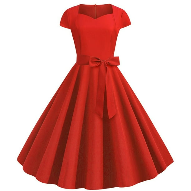 Vestido de cinturón retro con chaleco de manga corta de moda informal suelto con estampado de capucha para mujer Fridja nalpqowj5067