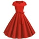 thumbnail image 1 of Vestido de cinturón retro con chaleco de manga corta de moda informal suelto con estampado de capucha para mujer Fridja  nalpqowj5067, 1 of 2