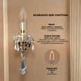 thumbnail image 2 of Lámpara de Pared en Cristal Cortado María Theresa de 1 Luz Gamalux MA THERESA CLASICO, 2 of 8