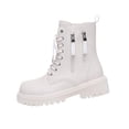 thumbnail image 1 of Wdhugt Ankle Boots For Women Design Block Heel Thick Sole Comfortable Height Increase Fall Winter Season Pu Material, 1 of 9