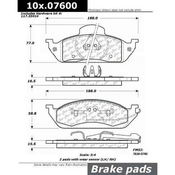 Centric Parts - Ceramic Pads