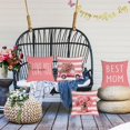 thumbnail image 6 of Mothers Day Pillow Covers 20x20 Set of 4 Velvet Mom Throw Pillow Covers Pink Carnation Floral Pillow Cases Cushion Covers Outdoor Sofa Couch Home Decorations Gift for Mother Mom Birthday (20), 6 of 6