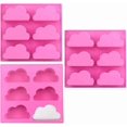 thumbnail image 1 of Soap Molds Cloud Mold Silicone Mold, 3 Cloud Shaped Decoration Molds, Silicone Cloud Mold, 1 of 4