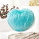 thumbnail image 4 of Almohada De Peluche Cojín de felpa sintética en forma de corazón de 40x30 cm, ideal para decorar el sofá o la habitación de niñas. Color azul cielo. 1 unidad. Rkxzt, 4 of 8