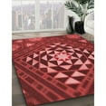 thumbnail image 3 of Ahgly Company Machine Washable Indoor Rectangle Transitional Grapefruit Red Area Rugs, 5' x 7', 3 of 7