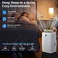 thumbnail image 3 of 14000 BTU Portable Air Conditioner Unit w/Dehumidifier/Fan/Energy Saving Sleep Mode - for Room Up to 750 Sq.Ft. - Remote Control, Window Kit - Ultra Quite Operation, White, 3 of 9