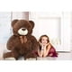 thumbnail image 3 of Oso de peluche gigante Teddy Bear HollyHome, 90 cm, color chocolate, 3 of 8