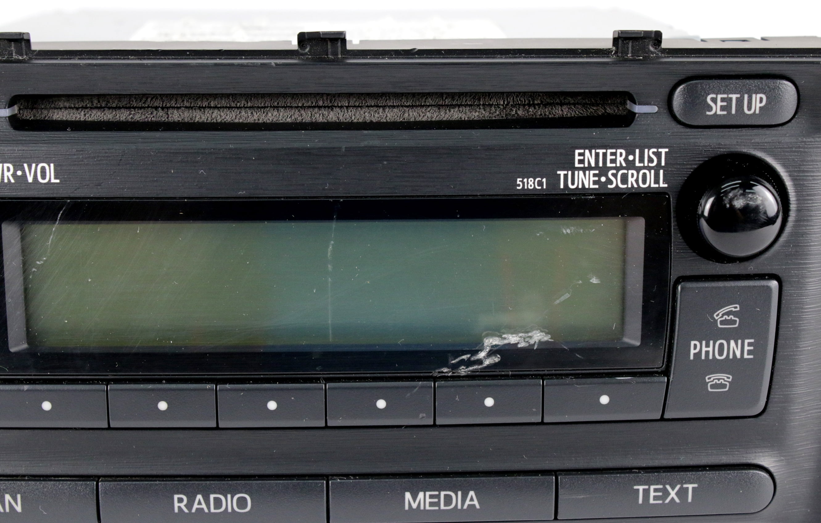 Restored 2012-2014 Toyota Prius Radio AM FM Single CD Bluetooth Ready 86120-52D10 - 518C1 (Refurbished)