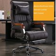thumbnail image 1 of Kanbani Cowhide Boss Executive Business Office Chair Reclining Massage  Comfortable Sedentary Chair Free Shipping My Lux Decor Round, 1 of 16