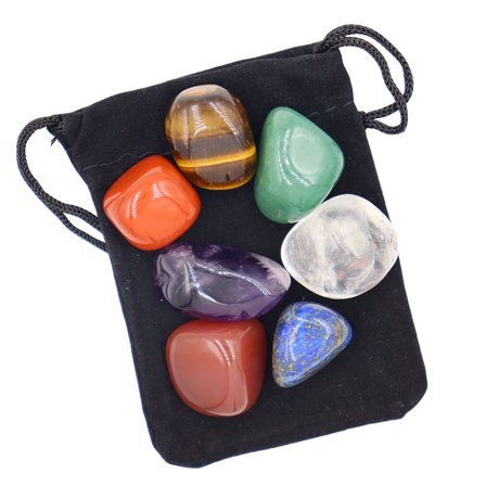 OATIPHO Multi Color Healing Chakra Stones for Stress Relief and Emotional Balance, Stone Decor, Small Size