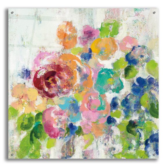Epic Art 'Hydrangea Bouquet II' by Silvia Vassileva, Acrylic Glass Wall Art, 36"x36"