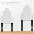 thumbnail image 6 of Modway Augustine Tufted Performance Velvet Twin Headboard in White, 6 of 8