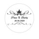 thumbnail image 1 of Pegatinas transparentes personalizadas con nombre, pegatinas de boda, logotipos, pegatinas de pestañas, 30mm, 100 unidades, 1 of 4