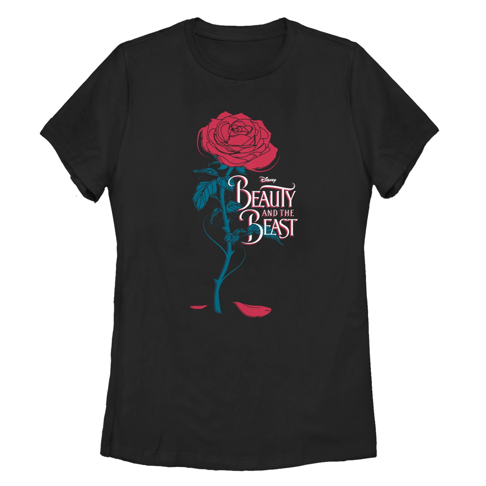 Beauty and the Beast Women's Beauty and the Beast Rose Petal Logo T
