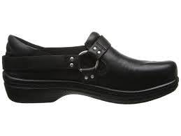 Klogs Martha Womens Clogs Shoes Display Model Leather Black 10.5 W 