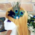 thumbnail image 4 of Guardoinrt Feather Women Hair Clip Portable Replacement Rhinestone Ethnic Glittering Dancing Party Prom Ladies Fascinator Ornament, 4 of 6