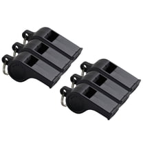 American Whistle Corporation American - Personal Safety Whistles - 6 Pack (Black)