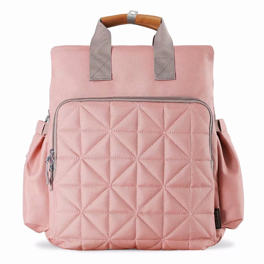 SoHo Backpack Diaper Bag, Pink, 6 Piece Set